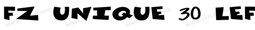 FZ UNIQUE 30 LEFTY字体字体转换